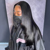 Swiss HD Straight With Inner Buckle Lace Frontal Straight Wig